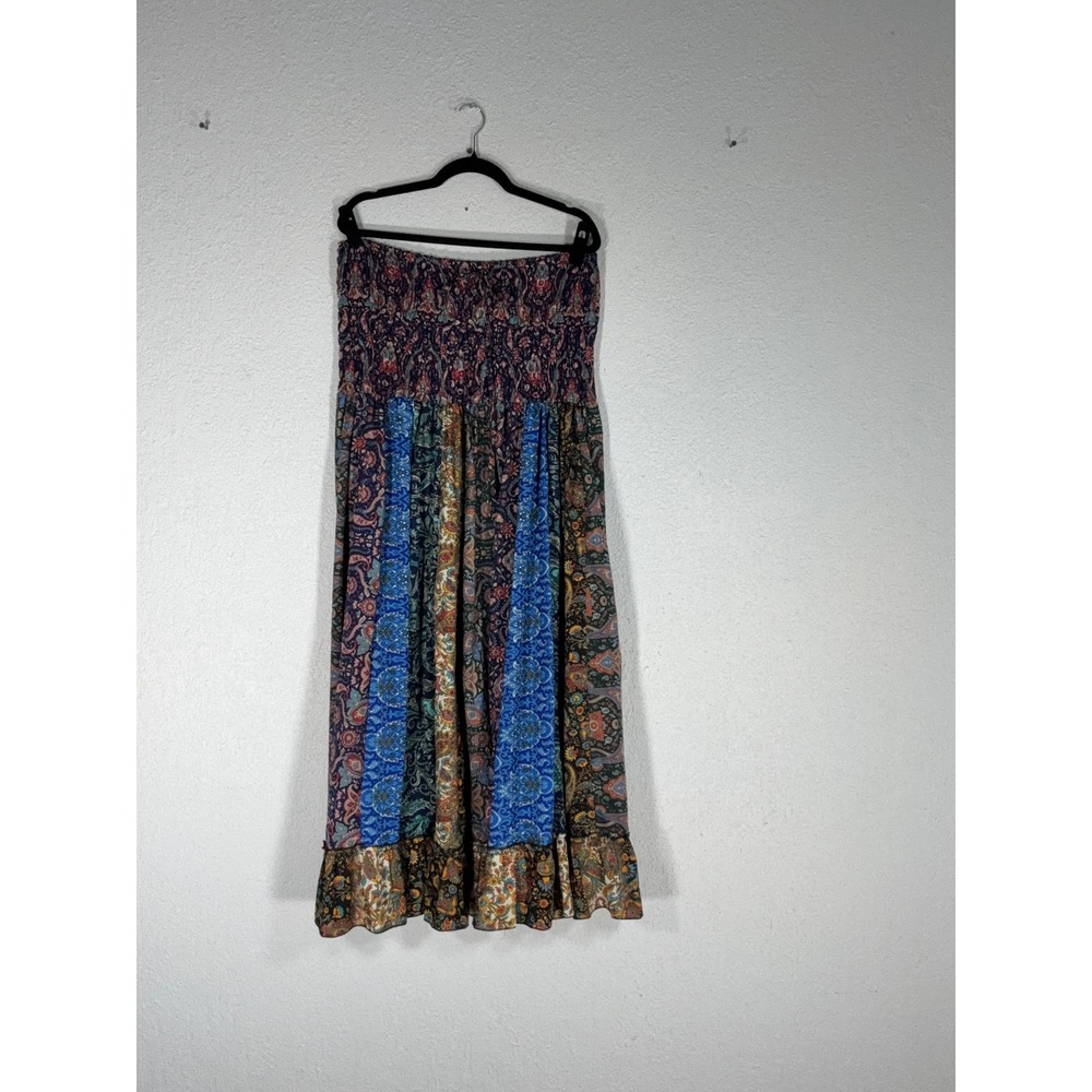 Earthbound Trading Multicolor Patchwork Dress - XXL- Hippie Festival Wear